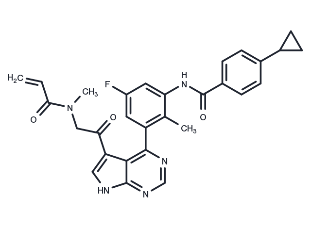 BTK inhibitor 13 Chemical Structure