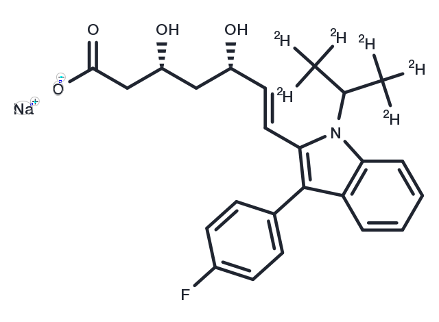Fluvastatin D6 sodium Chemical Structure