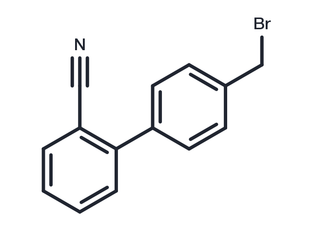 4-Bromomethyl-2-cyanobiphenyl Chemical Structure