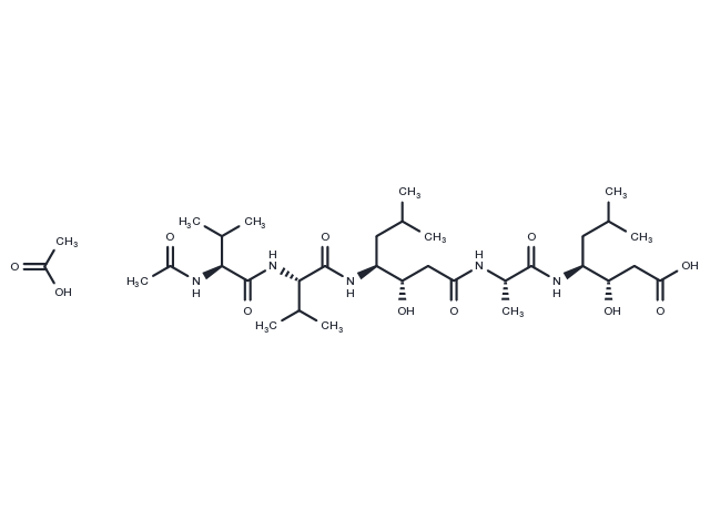 Acetylpepstatin Chemical Structure