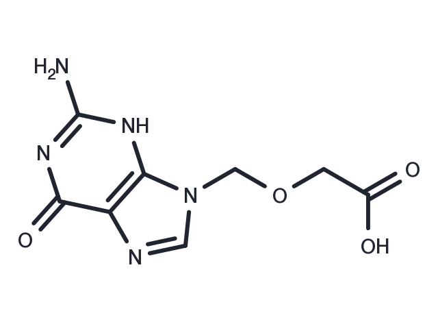 9-Carboxymethoxymethylguanine Chemical Structure