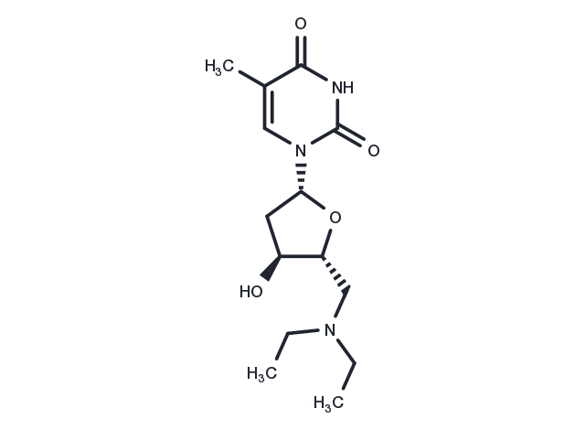 5’-Deoxy-5’-N,N-diethylaminothymidine Chemical Structure