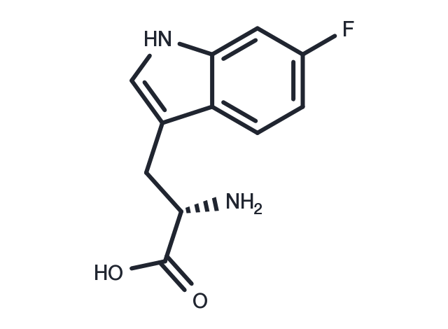 6-fluoro-DL-Tryptophan Chemical Structure