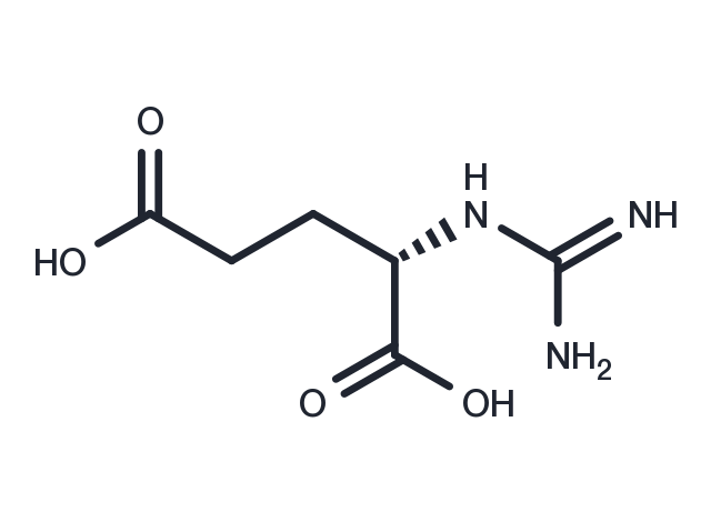 α-Guanidinoglutaric Acid Chemical Structure