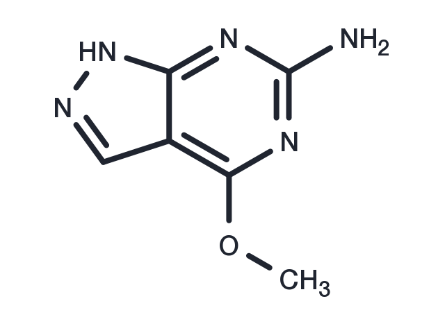 6-Amino-4-methoxypyrazolo[3,4-d]pyrimidine Chemical Structure
