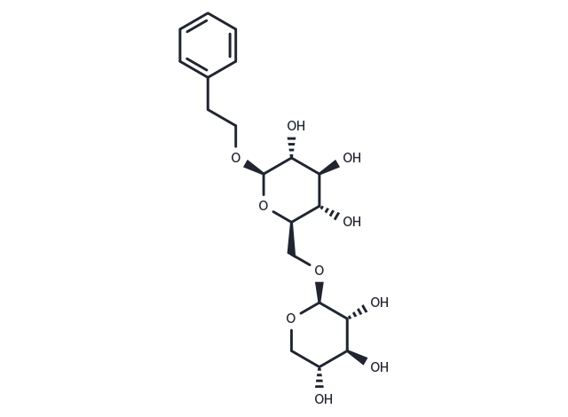 2-Phenethyl β-primeveroside Chemical Structure