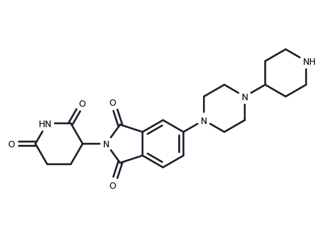 Thalidomide-Piperazine-Piperidine Chemical Structure