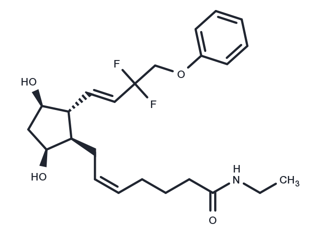Tafluprost ethyl amide Chemical Structure
