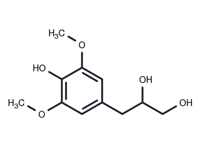 3-(4-Hydroxy-3,5-dimethoxyphenyl)-1,2-propanediol Chemical Structure