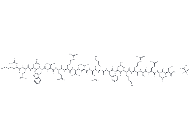 Interleukin-8 (54-72) (human) TFA Chemical Structure