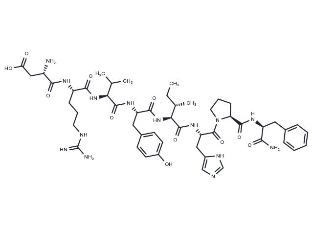 Angiotensin 1/2 (1-8) amide Chemical Structure