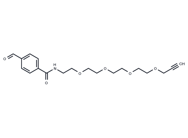 Ald-Ph-amido-PEG4-propargyl Chemical Structure