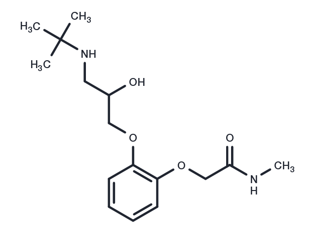 Cetamolol (free base) Chemical Structure