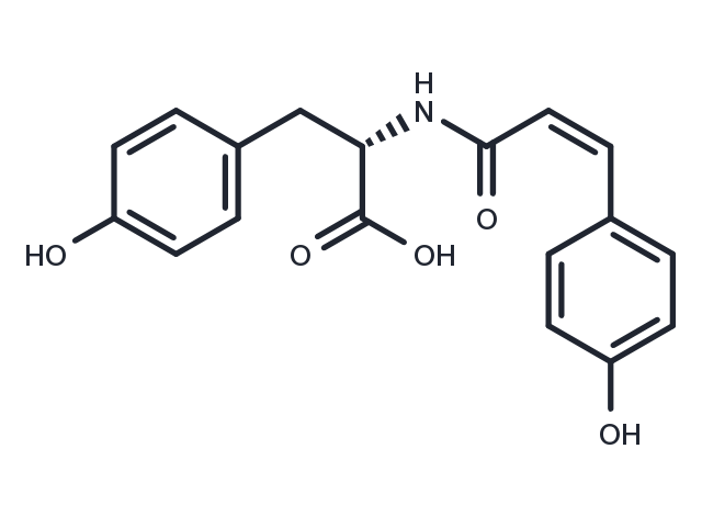 N-cis-p-Coumaroyltyrosine Chemical Structure