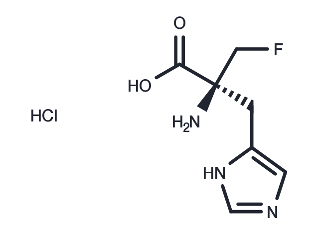 (S)-alpha-Fluoromethylhistidine 2 HCl Chemical Structure