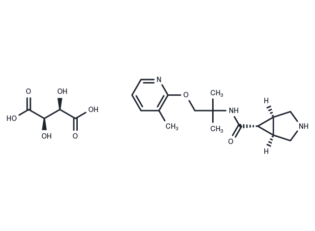 (1R,5S,6r)-N-(2-methyl-1-((3-methylpyridin-2-yl)oxy)propan-2-yl)-3-azabicyclo[3.1.0]hexane-6-carboxamide L(+)-Tartaric acid