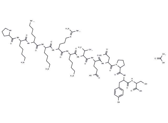 SV40 T-Ag-derived NLS peptide acetate Chemical Structure