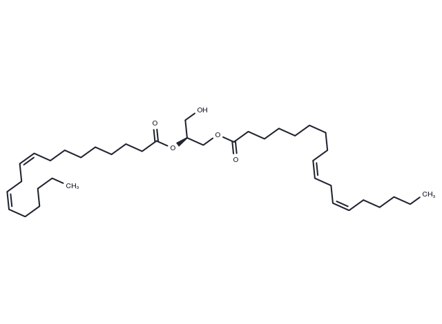 1,2-Dilinoleoyl-sn-glycerol Chemical Structure