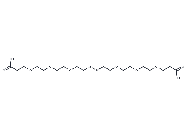 Acid-PEG3-SS-PEG3-acid Chemical Structure