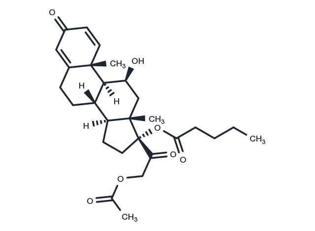 Prednisolone valerate acetate Chemical Structure