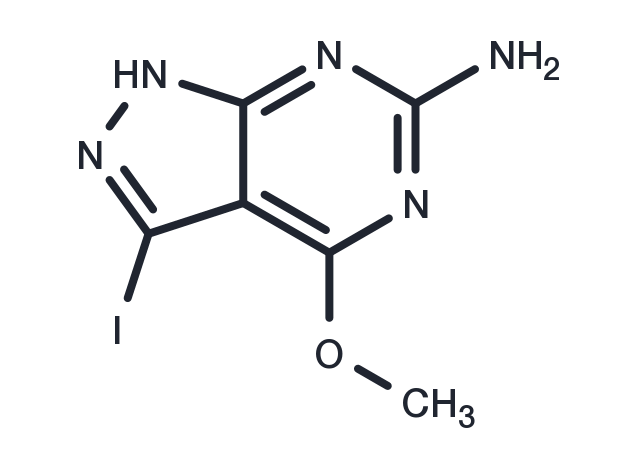 6-Amino-3-iodo-4-methoxy-1H-pyrazolo[3,4-d]pyrimidine Chemical Structure