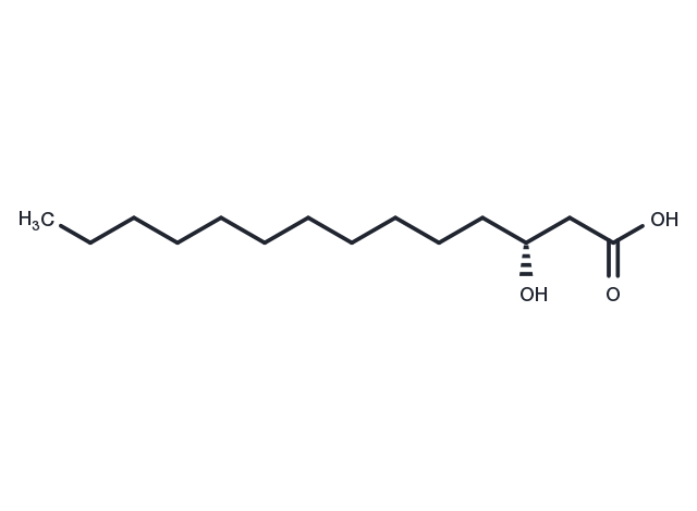 (R)-3-hydroxy Myristic Acid Chemical Structure