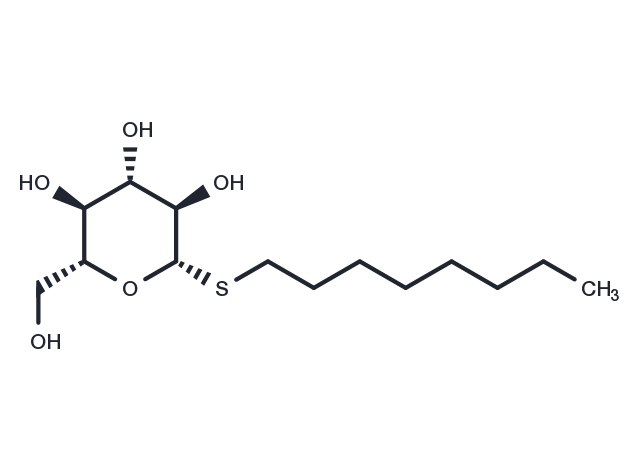 n-Octyl-β-D-thioglucopyranoside Chemical Structure