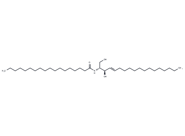 C18 D-threo Ceramide (d18:1/18:0) Chemical Structure