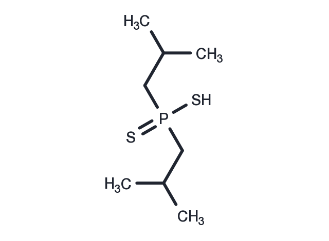 Bis(2-methylpropyl)phosphinodithioic acid Chemical Structure