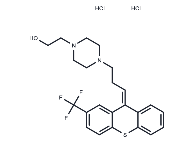 cis-(Z)-Flupentixol dihydrochloride Chemical Structure