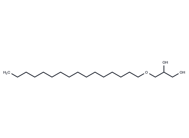1-O-Hexadecyl-Rac-Glycerol Chemical Structure