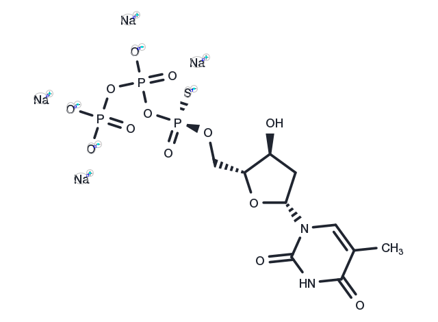 Sp-Thymidine-5'-O-(1-thiotriphosphate) sodium Chemical Structure