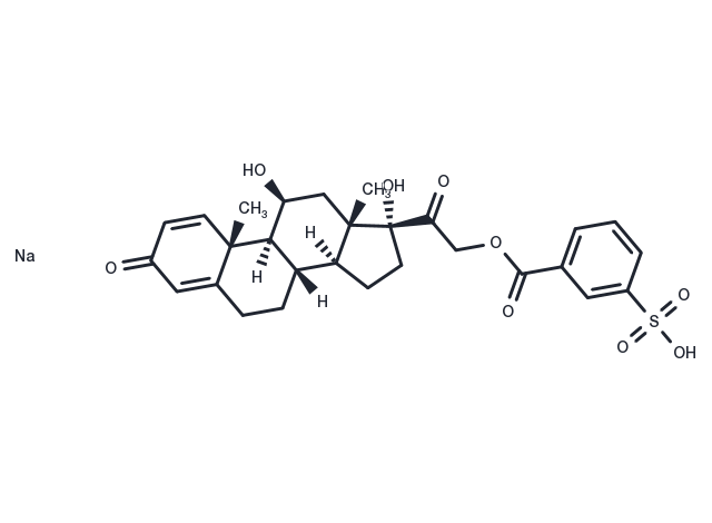 Prednisolone sodium metazoate Chemical Structure