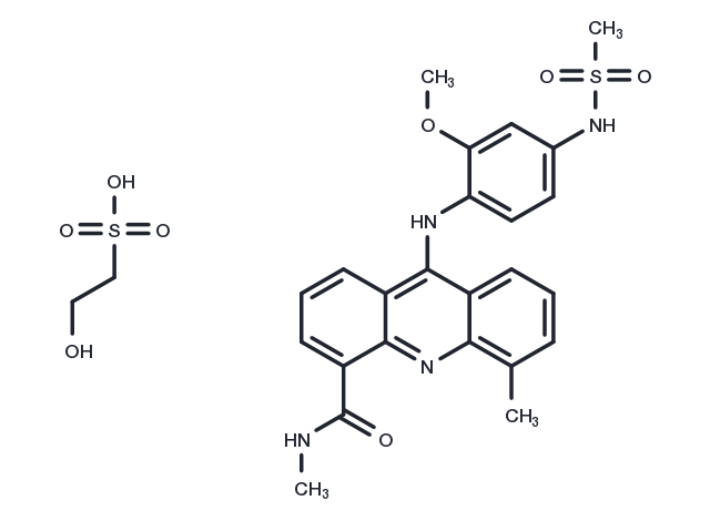 Asulacrine isethionate Chemical Structure