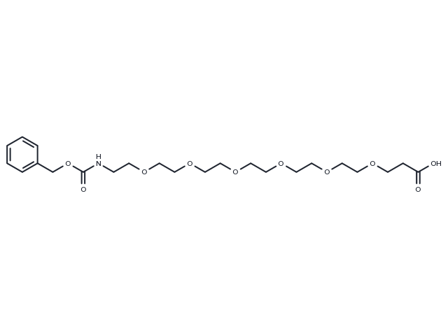Cbz-NH-PEG6-C2-acid Chemical Structure