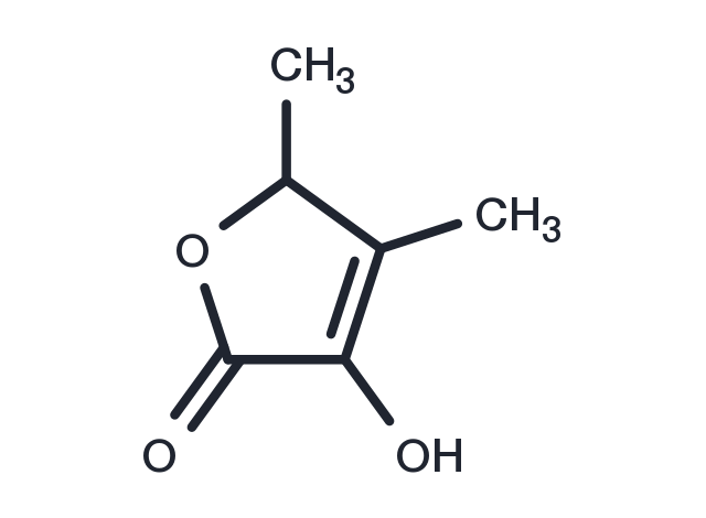 4,5-Dimethyl-3-hydroxy-2,5-dihydrofuran-2-one Chemical Structure