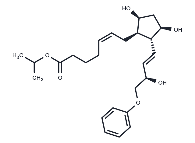 16-phenoxy tetranor Prostaglandin F2α isopropyl ester Chemical Structure