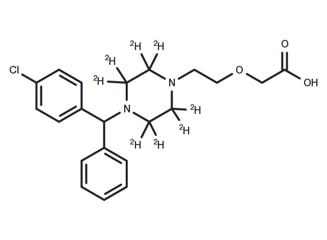 Cetirizine D8 Chemical Structure
