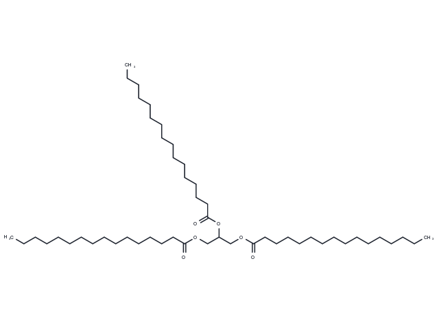 Propane-1,2,3-triyl tripalmitate Chemical Structure