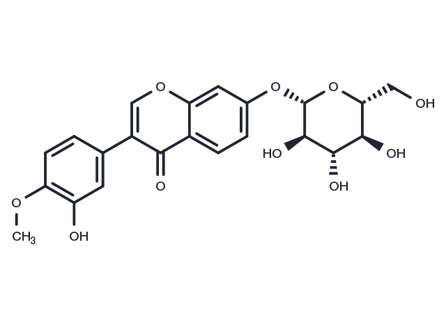 Calycosin-7-O-β-D-glucoside Chemical Structure