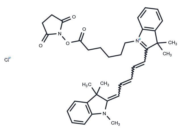 Cyanine5 NHS ester chloride Chemical Structure