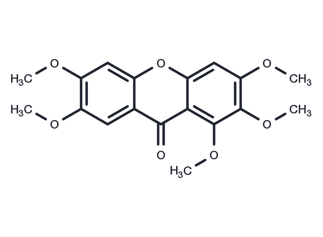 1,2,3,6,7-Pentamethoxyxanthone Chemical Structure