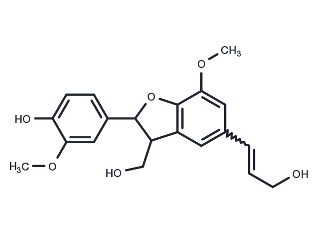 Dehydrodiconiferyl alcohol Chemical Structure
