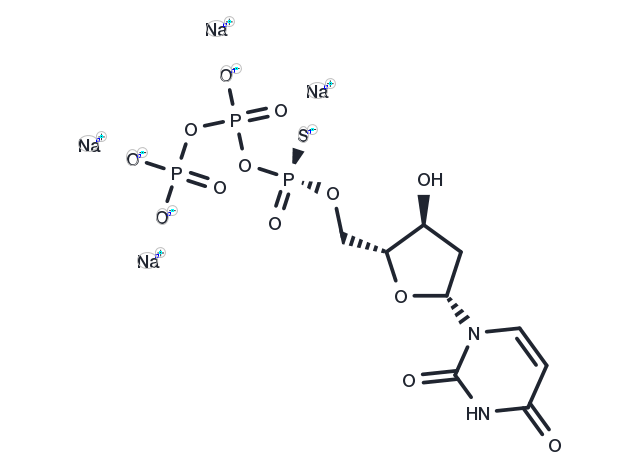 Rp-2'-Deoxyuridine-5'-O-(1-thiotriphosphate) sodium Chemical Structure