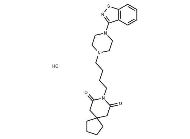Tiaspirone hydrochloride Chemical Structure