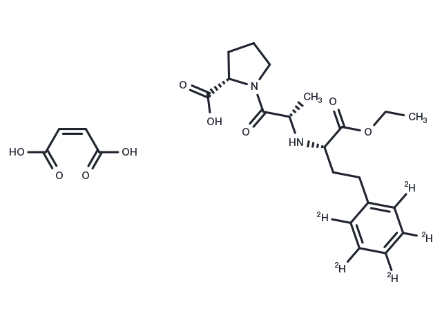Enalapril D5 maleate Chemical Structure