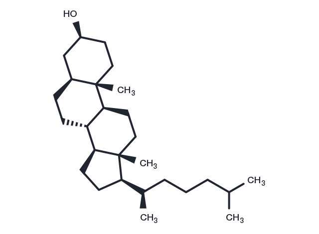 5α-Cholestan-3β-ol Chemical Structure