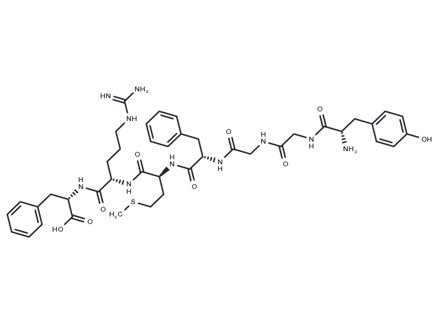 Met-Enkephalin-Arg-Phe Chemical Structure