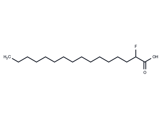2-fluoro Palmitic Acid Chemical Structure
