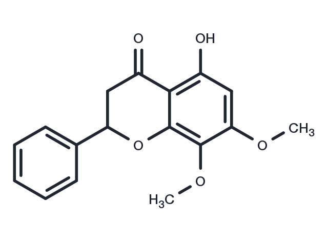 5-Hydroxy-7,8-dimethoxyflavanone Chemical Structure